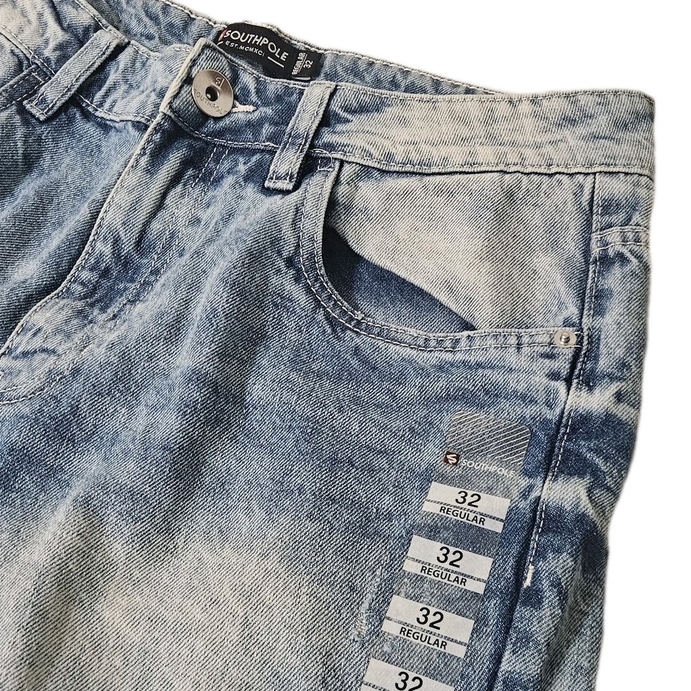 Nwt Southpole Men's Jeans Shorts Blue Size 32 Jorts NEW